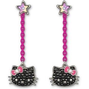 Swarovski hello kitty earrings